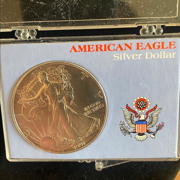 1991 American Eagle Silver Dollar - Picture 4 of 5